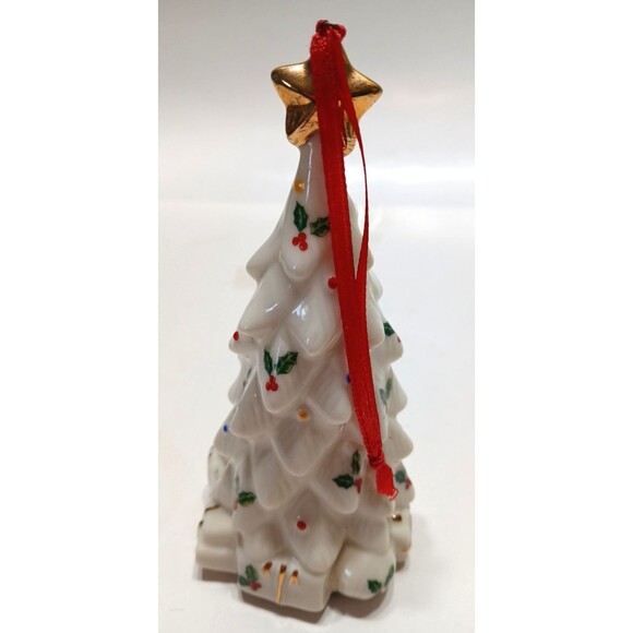 Formalities Baum Bros Holly Collection Porcelain Christmas Tree Ornament P6 - Picture 3 of 6